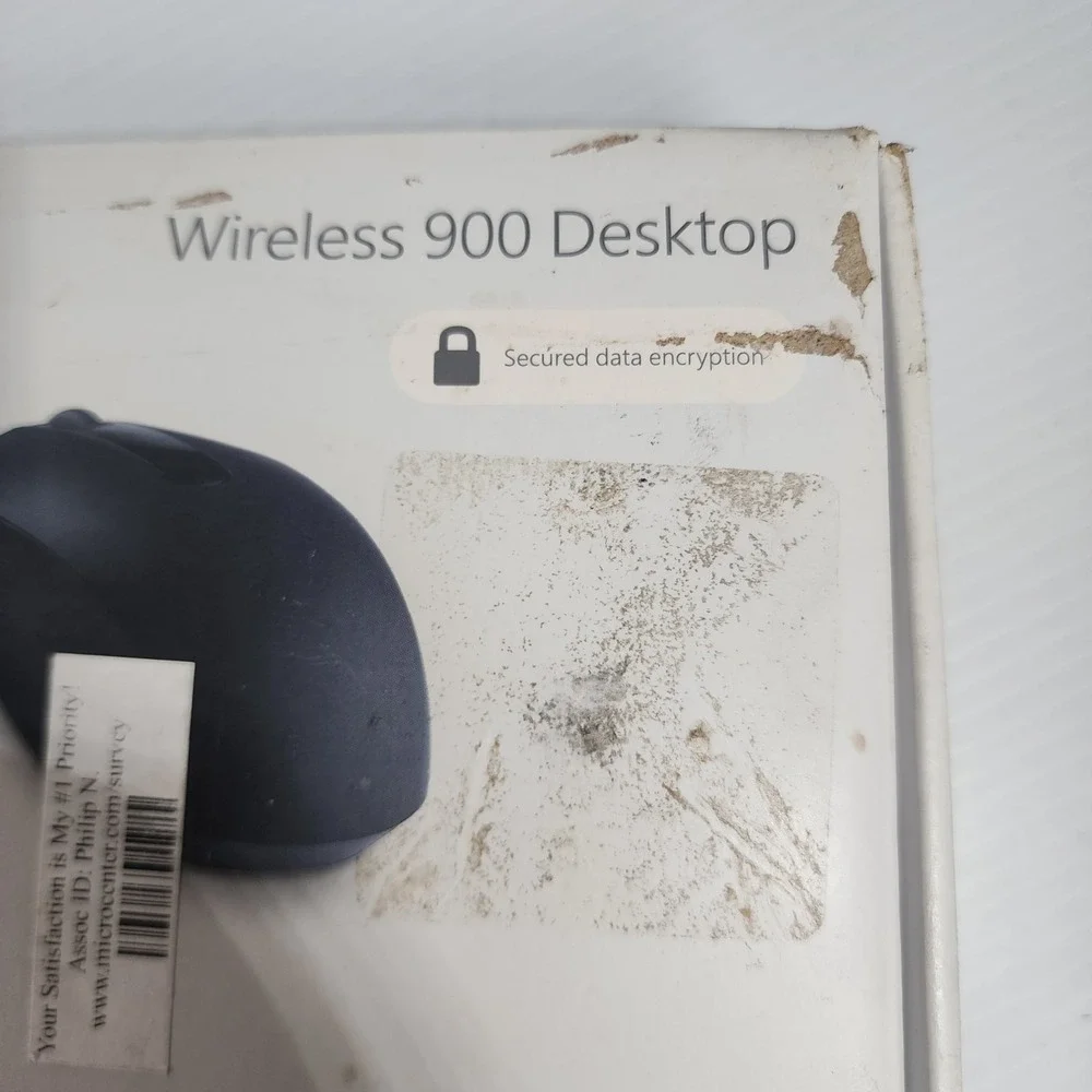 READ Microsoft Wireless 900 Desktop Wireless Keyboard‎ & Mouse NO USB DONGLE